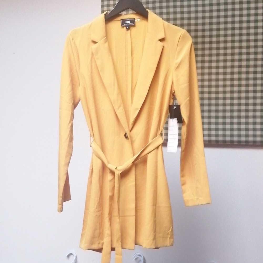 Over coat yellow